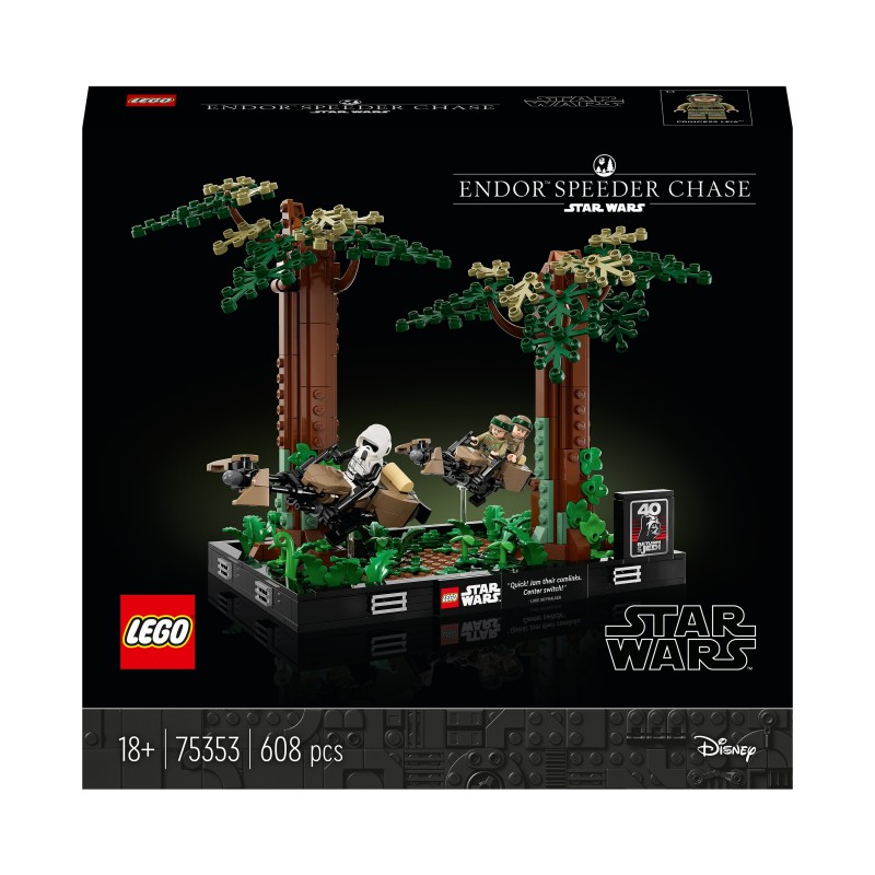 LEGO Star Wars Diorama Inseguimento con lo speeder su Endor 75353