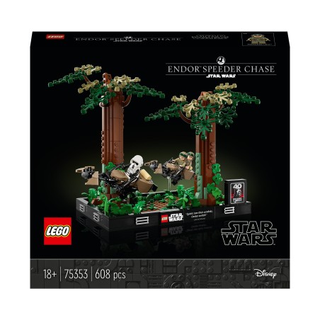 LEGO Star Wars Diorama Inseguimento con lo speeder su Endor 75353