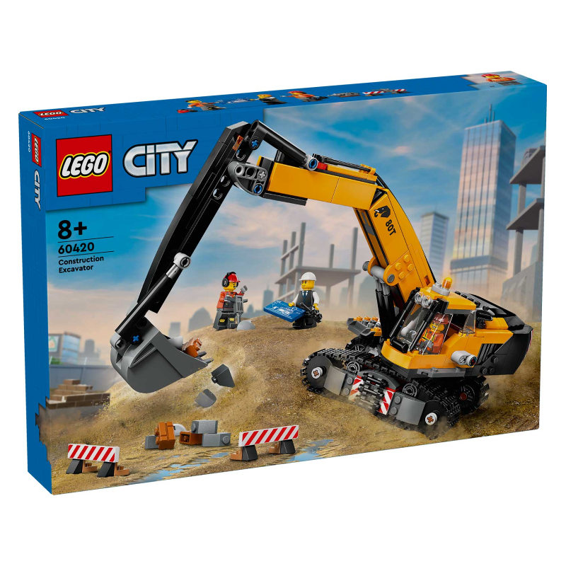 LEGO Escavatore da cantiere giallo