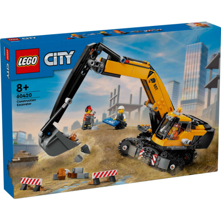LEGO Escavatore da cantiere giallo