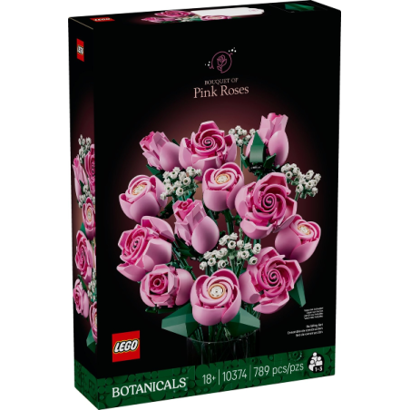 LEGO Botanicals Bouquet di rose rosa