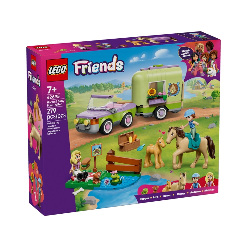 LEGO Friends Rimorchio per cavallo e puledro
