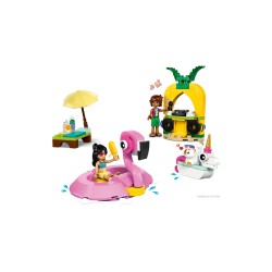 LEGO Friends Pool Party con unicorno e fenicottero