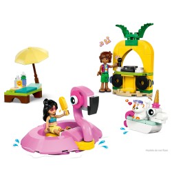 LEGO Friends Pool Party con unicorno e fenicottero