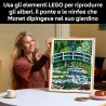 LEGO ART 31220 Claude Monet, Lo Stagno delle Ninfee, Decorazione da Parete per Casa, Regalo Adulti Fan dell'Impressionismo