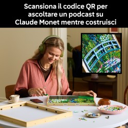 LEGO ART 31220 Claude Monet, Lo Stagno delle Ninfee, Decorazione da Parete per Casa, Regalo Adulti Fan dell'Impressionismo