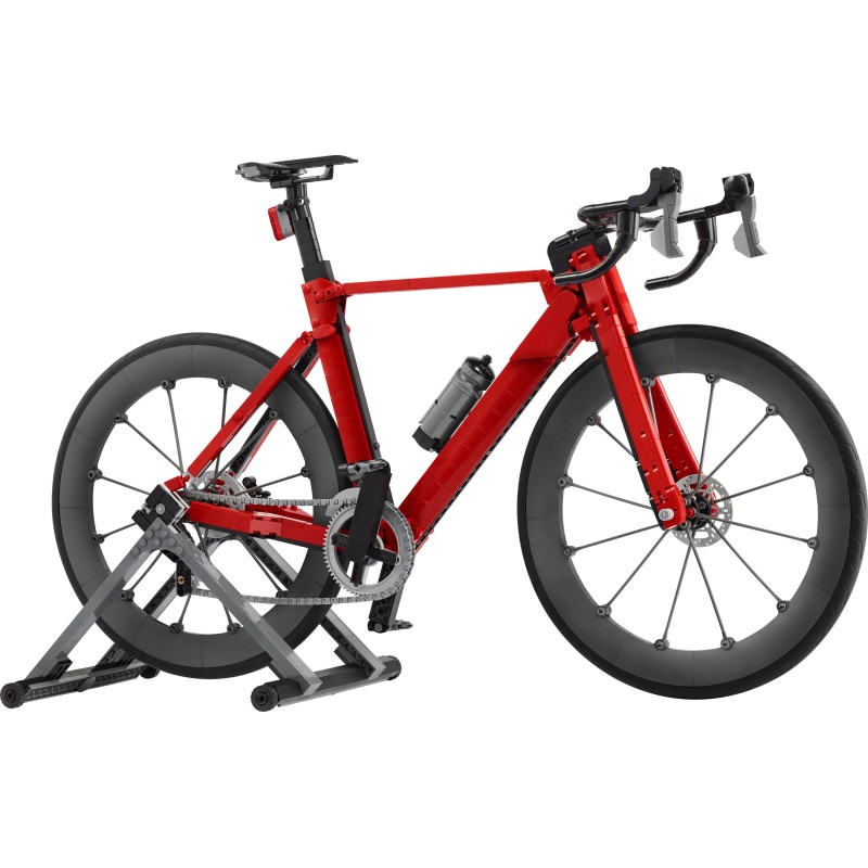 LEGO ICONS 11380 Bici da Corsa, Kit Modellismo per Adulti con Pneumatici, Deragliatore e Supporto, Regalo per Fan di Ciclismo