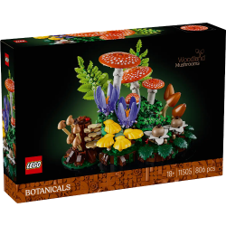 LEGO Botanicals 11505 Funghi del Bosco, Set di Piante Artificiali per