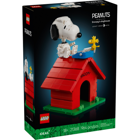 LEGO Ideas 21368 Peanuts: la Cuccia di Snoopy, Kit Modellismo da
