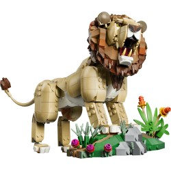LEGO Creator 31386 3in1 Animali Selvatici  Leone Maestoso Giocattolo, Trasformabile in Leonessa o in 2 Cuccioli, Regalo da 9+