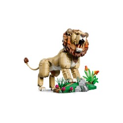LEGO Creator 31386 3in1 Animali Selvatici  Leone Maestoso Giocattolo, Trasformabile in Leonessa o in 2 Cuccioli, Regalo da 9+