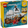 LEGO Creator 3in1 31387 Iconica Nave da Pirata, Giocattolo