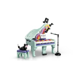 LEGO Creator 31392 3in1  Pianoforte Decorativo con Gatto, Giocattolo Retrò Trasformabile in Radio o Giradischi, Regalo da 9+