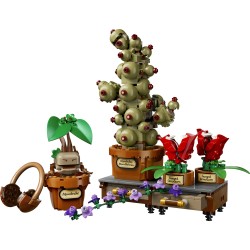 LEGO Harry Potter 76474 Piante di Erbologia di Hogwarts, Giocattolo Interattivo con Piante Finte e Fiori in Vaso, Regalo 12+