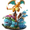 LEGO Pokémon 72153 Venusaur, Charizard e Blastoise, Kit di Modellismo 3D per Adulti con 3 Action Figure, Regalo da Collezione