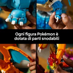 LEGO Pokémon 72153 Venusaur, Charizard e Blastoise, Kit di Modellismo 3D per Adulti con 3 Action Figure, Regalo da Collezione