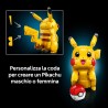LEGO Pokémon 72152 Pikachu e Poké Ball, Kit di Modellismo con Figura Snodabile ed Espositore, Regalo per Gamer da Collezione