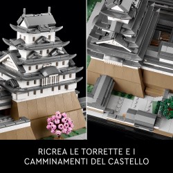 LEGO Architecture 21060 Castello di Himeji, Kit di Modellismo per Adulti, Collezione Monumenti, Albero Ciliegio in Fiore