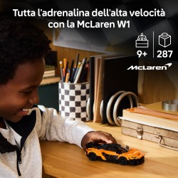 LEGO Speed Champions 77257 McLaren W1 Macchina Giocattolo con Minifigure da Collezione, Regalo di Compleanno Bambini da 9+