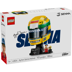 LEGO Editions 43024 Casco Ayrton Senna, Merch da F1 con Minifigure da